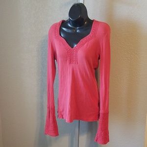PrAna BReatHe Womens Large longsleeve top pink